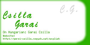 csilla garai business card